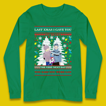 gay christmas long sleeve t-shirt