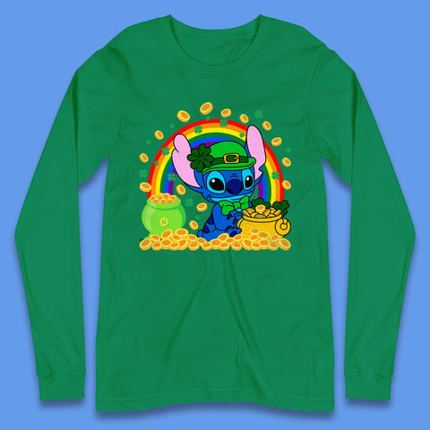 Disney Stitch St Patrick's Day Long Sleeve T-Shirt