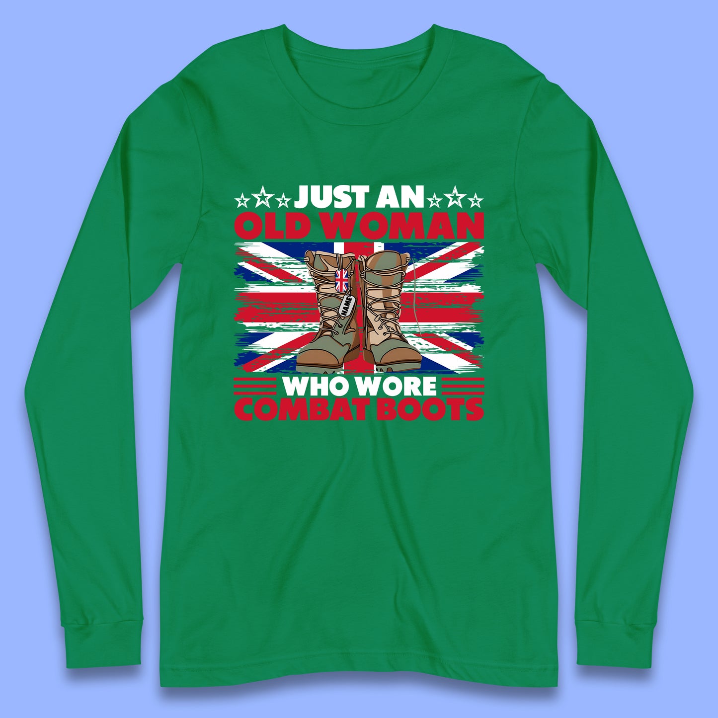 Personalised Just An Old Woman Long Sleeve T-Shirt
