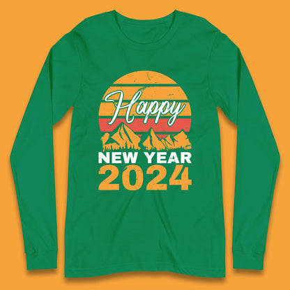 Happy New Year 2024 Camping Camping Long Sleeve T-Shirt