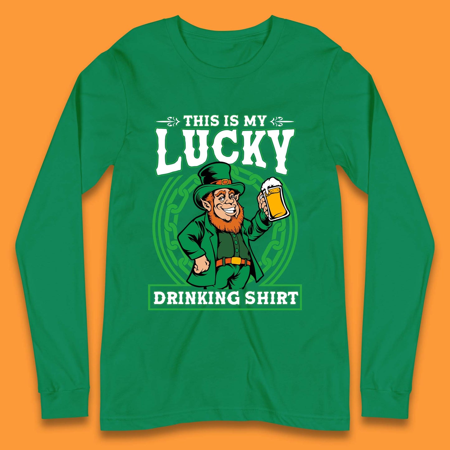 This Is My Lucky Drinking Shirt Irish Long Sleeve T-Shirt