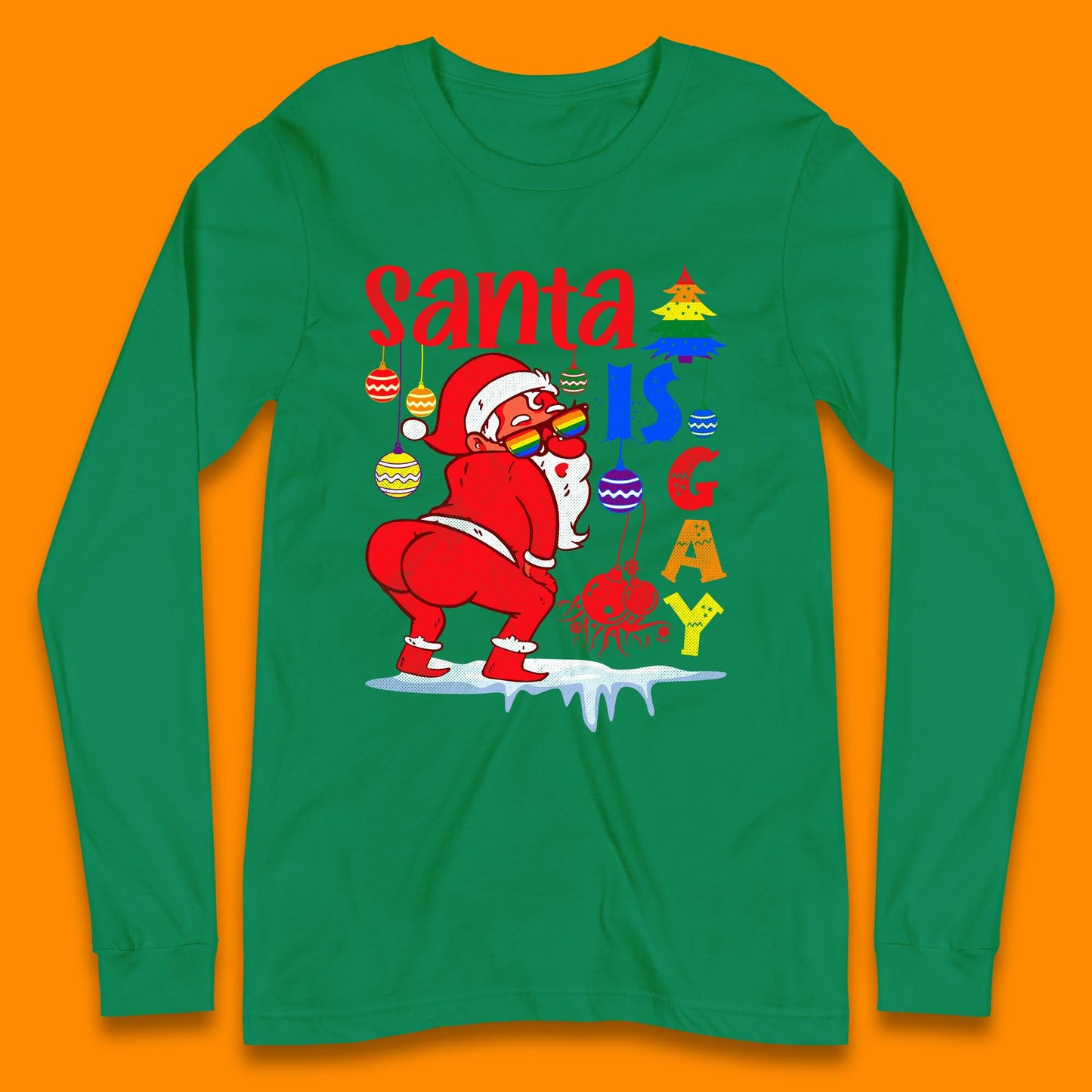 gay pride christmas long sleeve t shirt