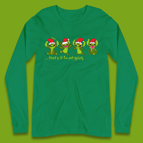 Grinch Stitch Christmas Long Sleeve T-Shirt