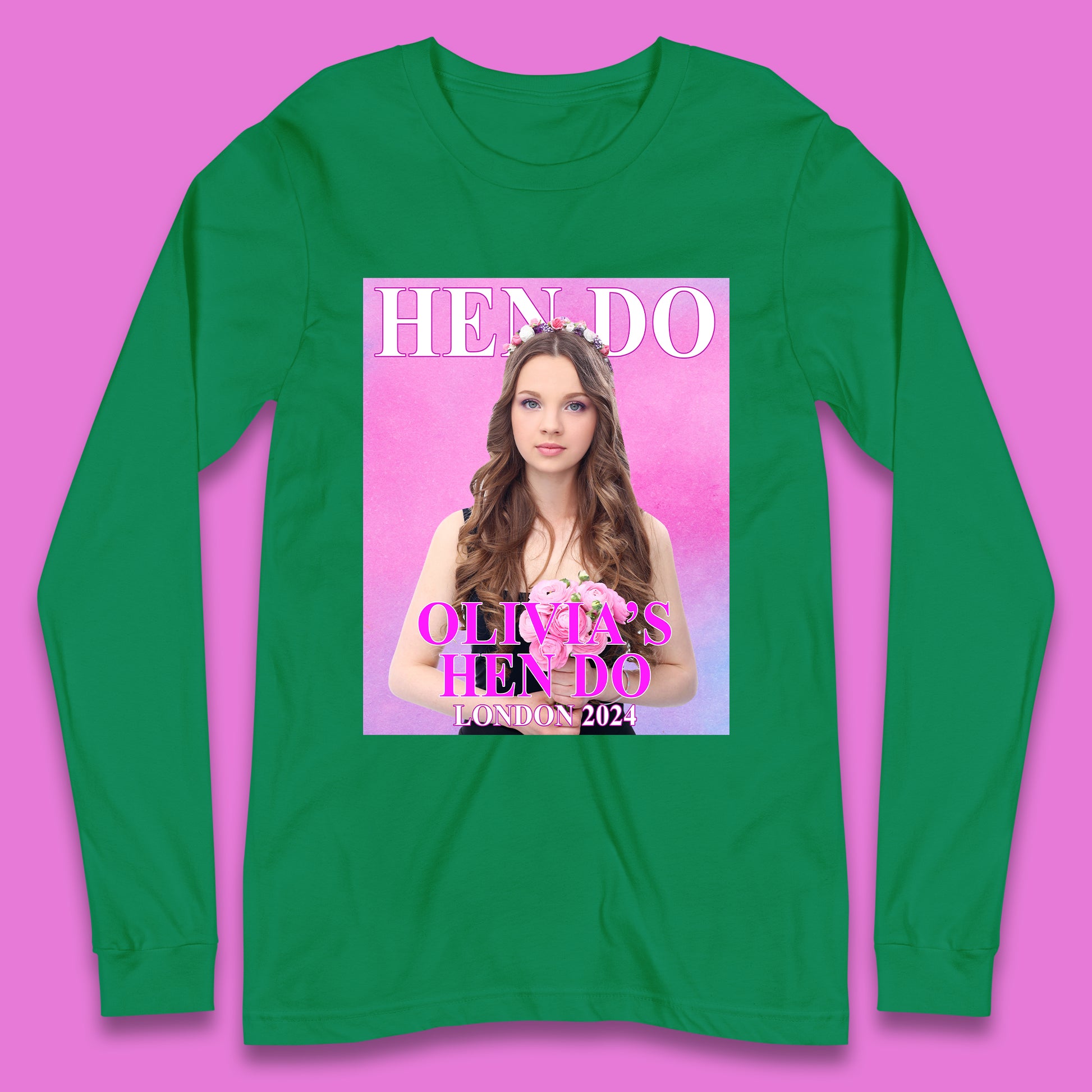 Custom Hen Party Long Sleeve T-Shirt