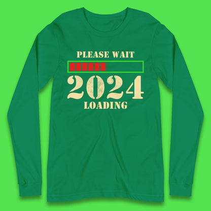 Please Wait 2024 Loading Long Sleeve T-Shirt