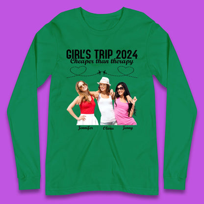 Personalised Girl's Trip Long Sleeve T-Shirt