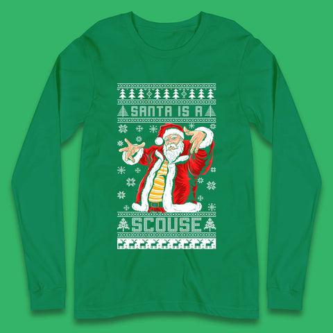 Santa Is A Scouse Christmas Long Sleeve T-Shirt