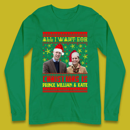 Prince William & Kate Christmas Long Sleeve T-Shirt