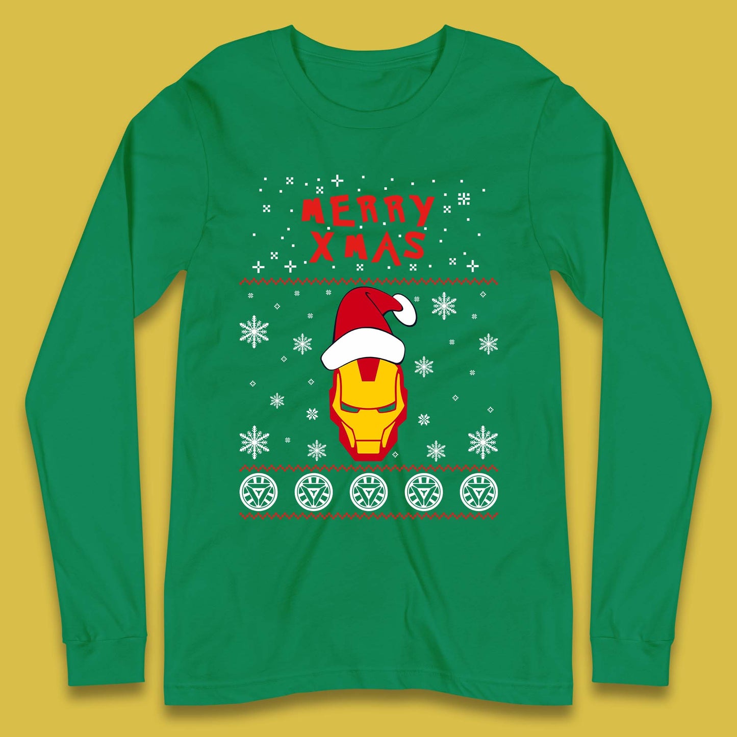 Merry Xmas Ironman Long Sleeve T-Shirt