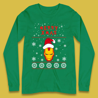 Merry Xmas Ironman Long Sleeve T-Shirt