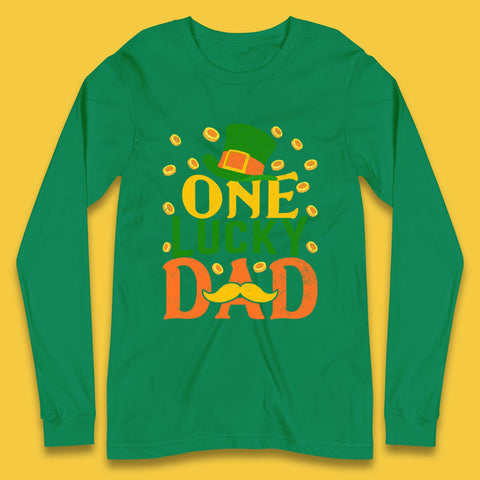 One Lucky Dad Patrick's Day Long Sleeve T-Shirt