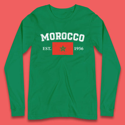 Morocco Est 1956 Long Sleeve T-Shirt