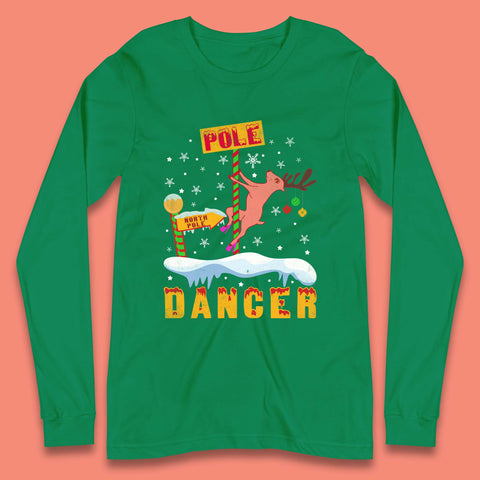North Pole Dancer Christmas Long Sleeve T-Shirt