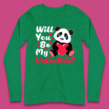 Panda Valentine Long Sleeve T-Shirt