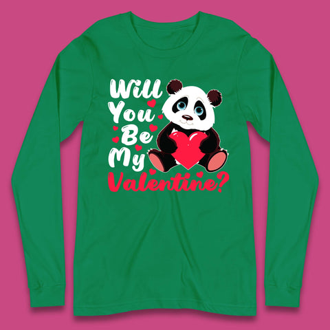 Panda Valentine Long Sleeve T-Shirt
