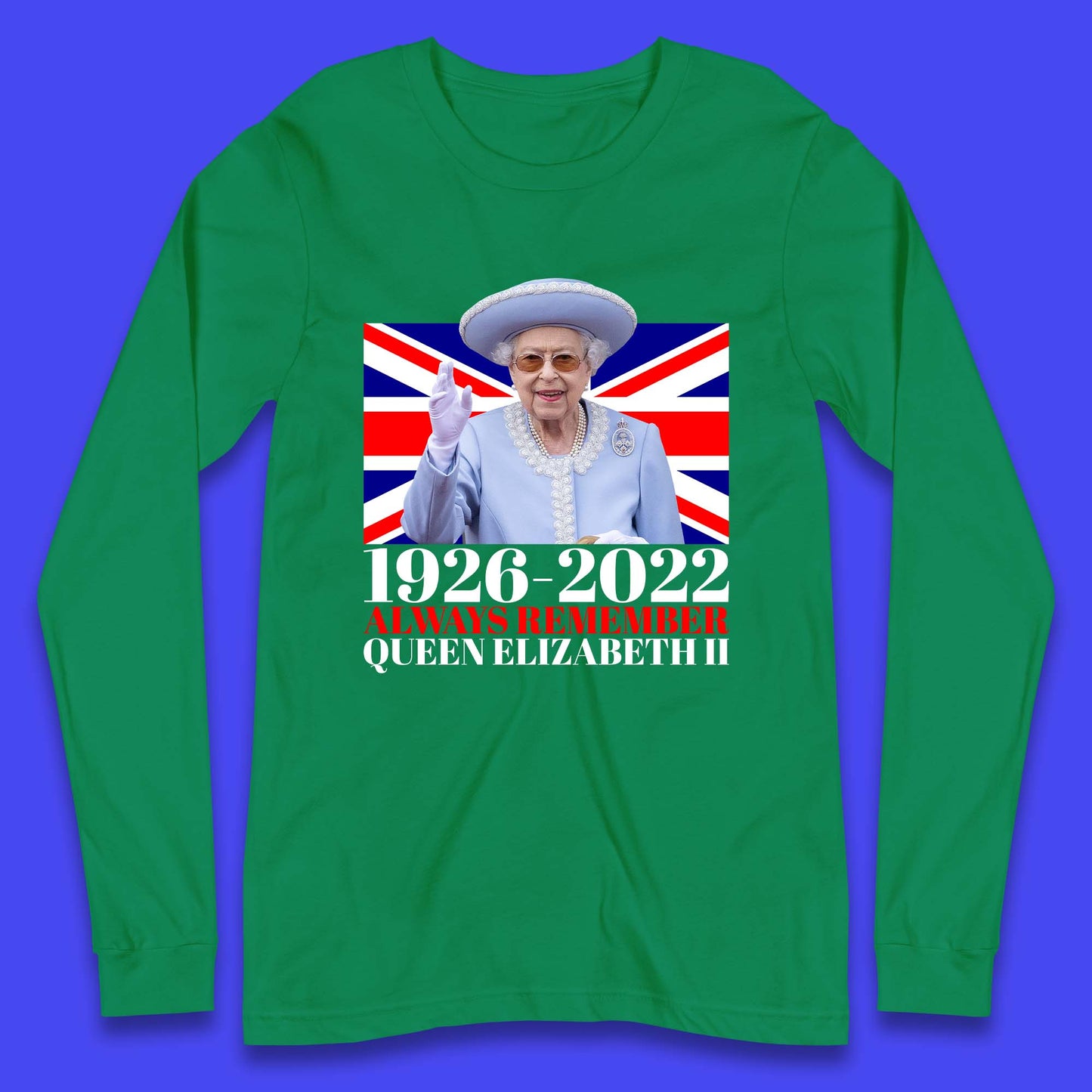 1926-2022 Queen Elizabeth II Long Sleeve T Shirt