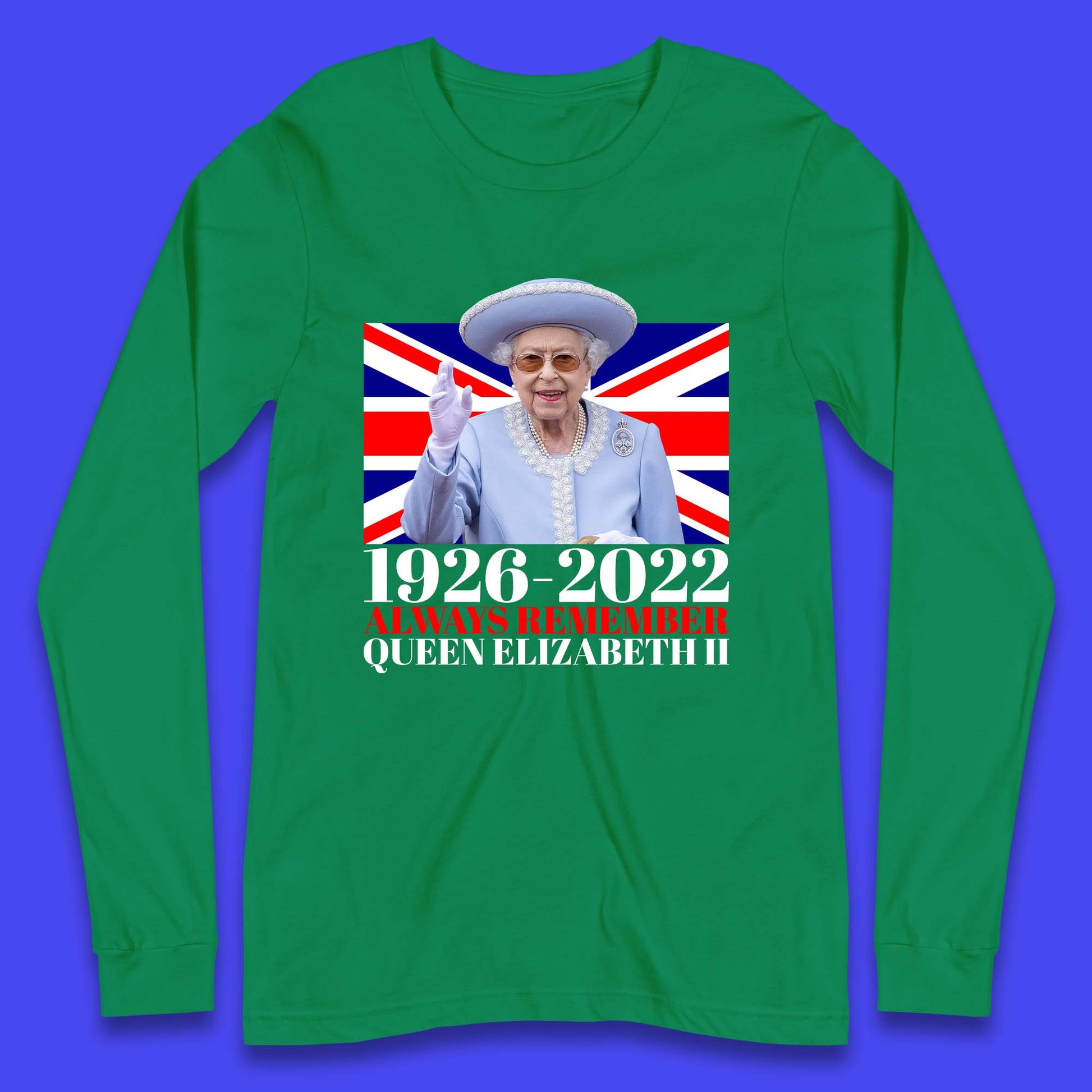 1926-2022 Queen Elizabeth II Long Sleeve T Shirt
