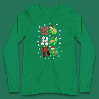 turtles santa long sleeve t shirt