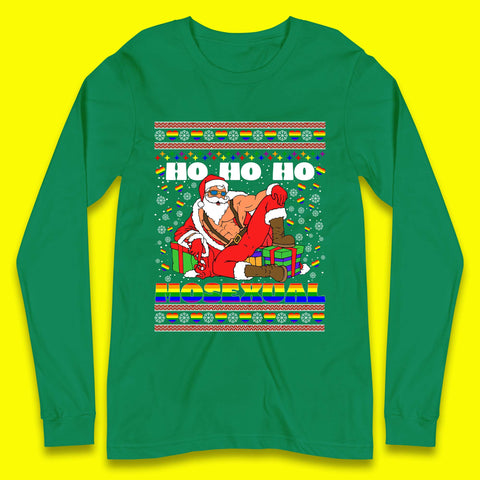 Ho Ho Ho Homosexual Christmas Long Sleeve T-Shirt