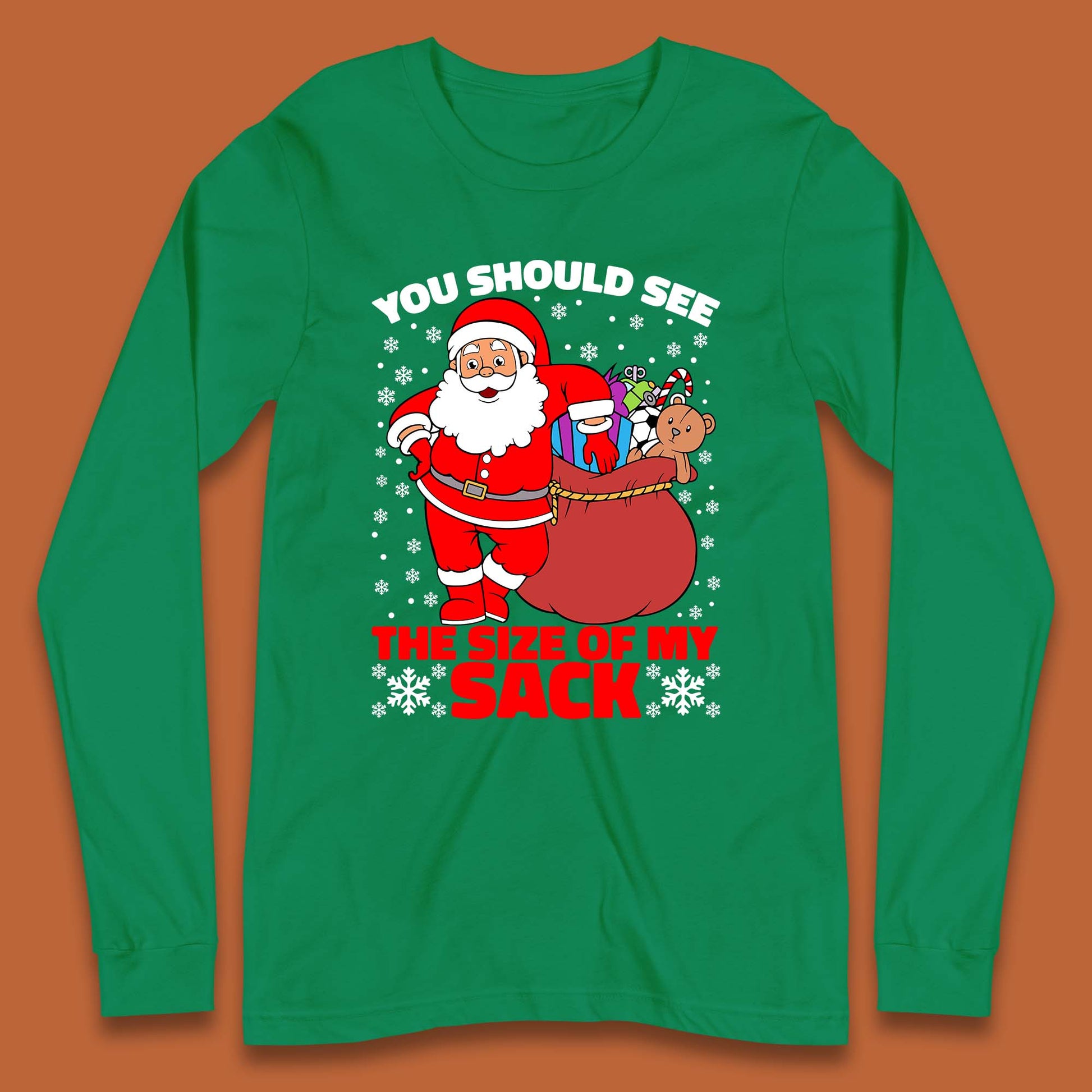 santa claus long sleeve shirt