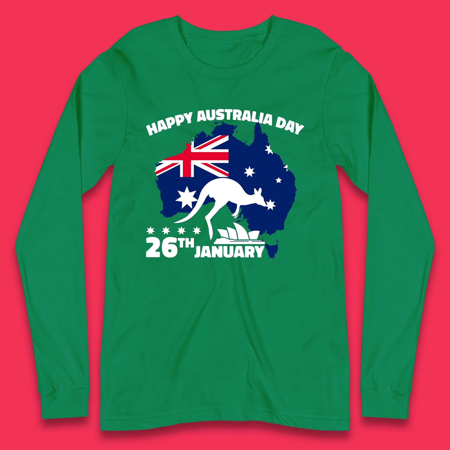 Happy Australia Day 26th January Long Sleeve T-Shirt