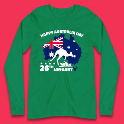 Happy Australia Day 26th January Long Sleeve T-Shirt