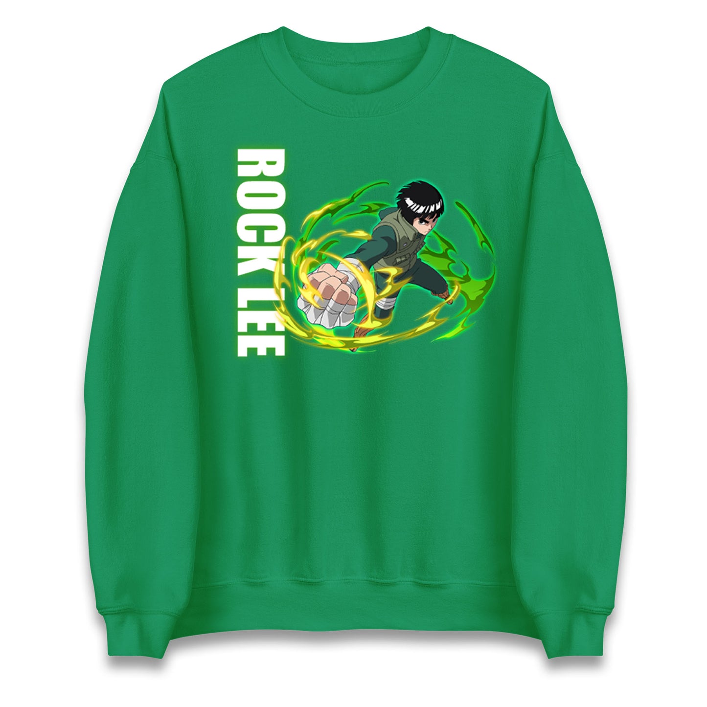 rock lee green beast sweatshirt