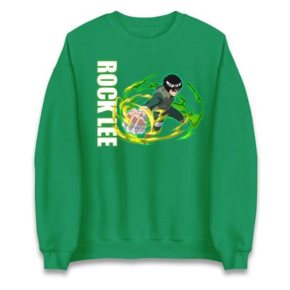 rock lee green beast sweatshirt