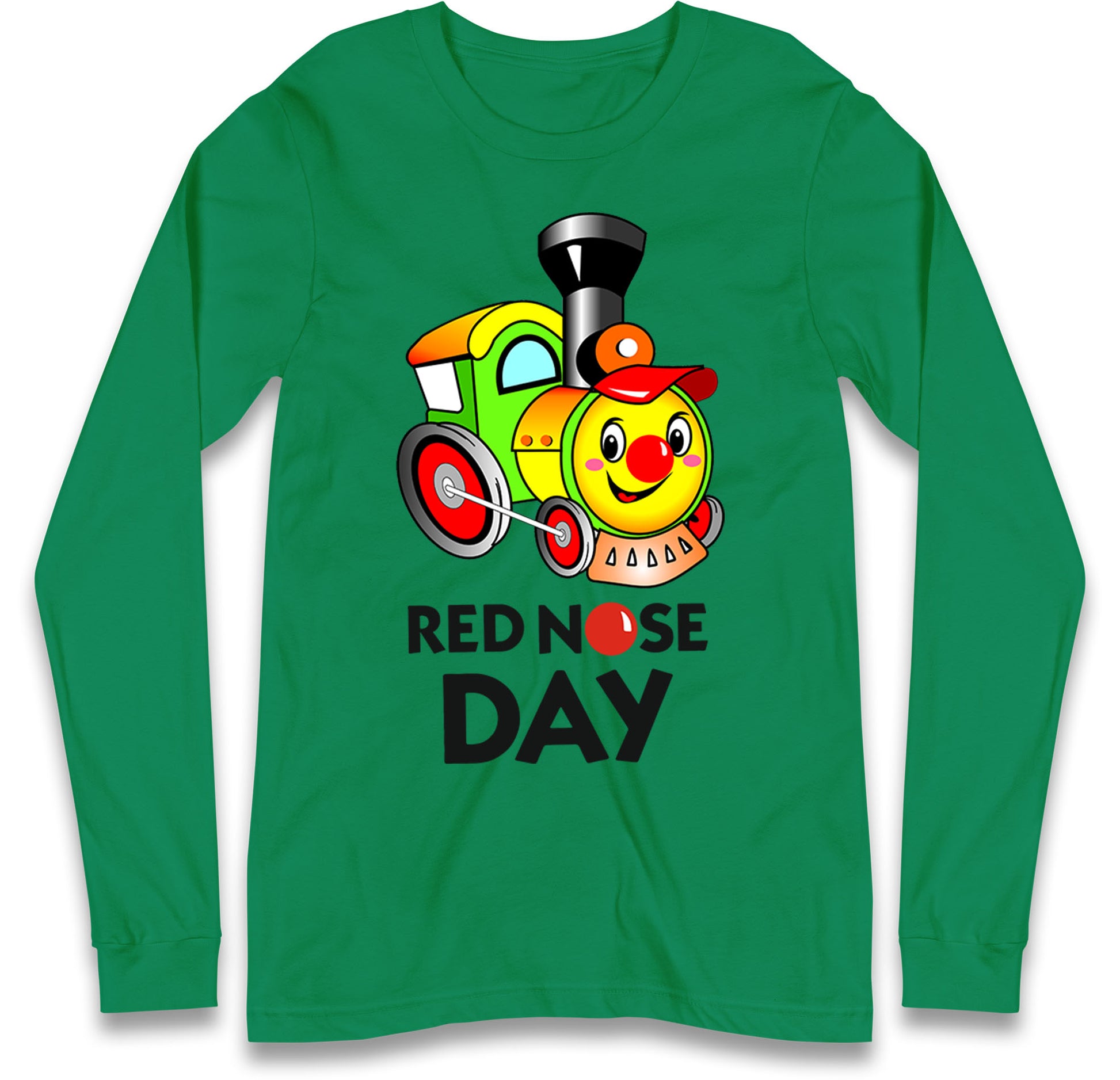 cartoon train long sleeve t shirt