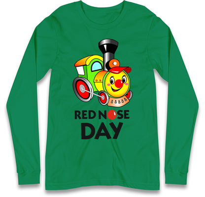 cartoon train long sleeve t shirt