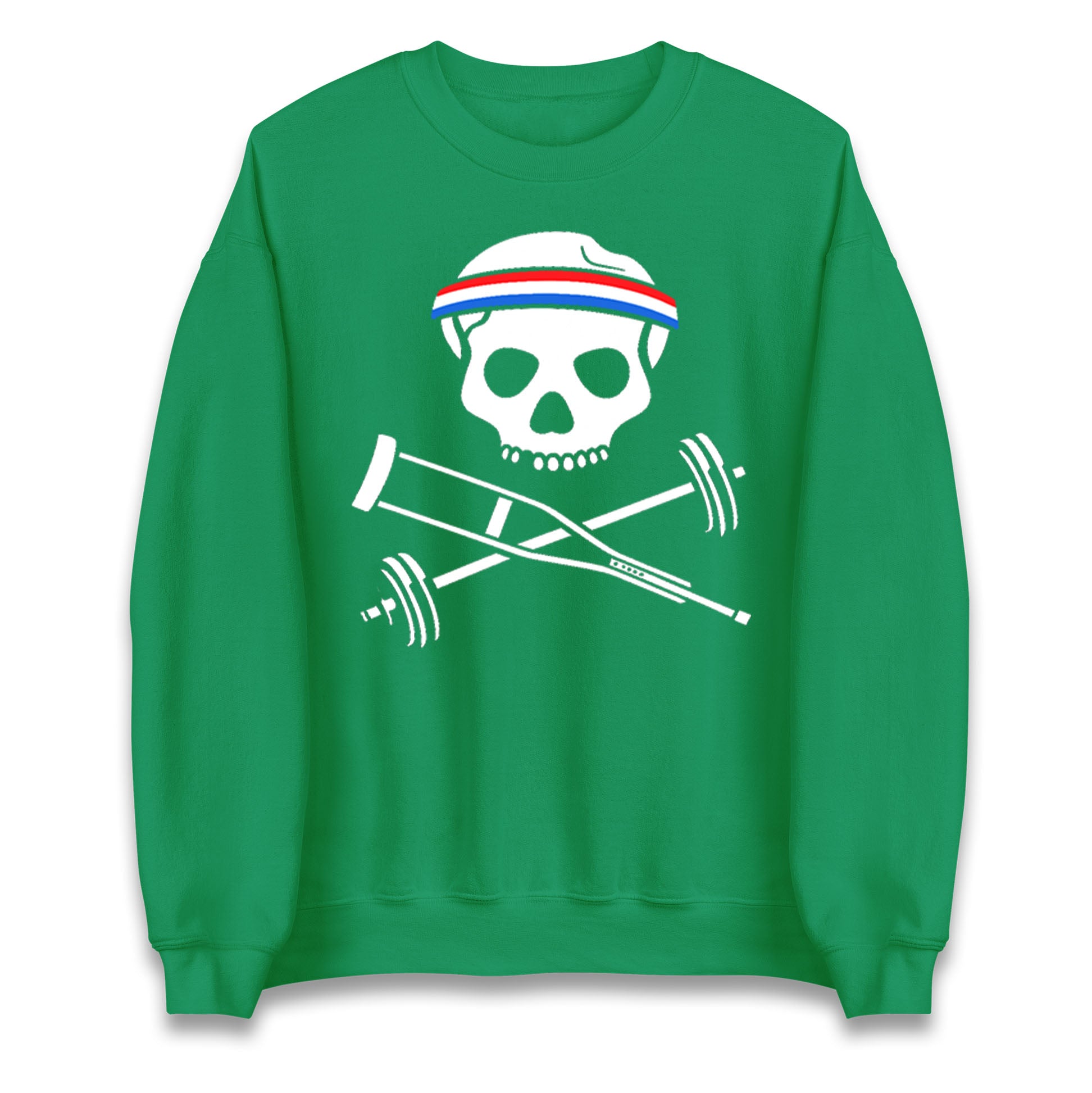Johnny Knoxville Crutch Barbell and Bones Jumper