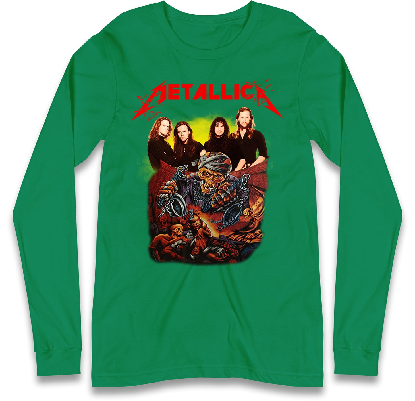Metallica Skelington Long Sleeve T Shirt