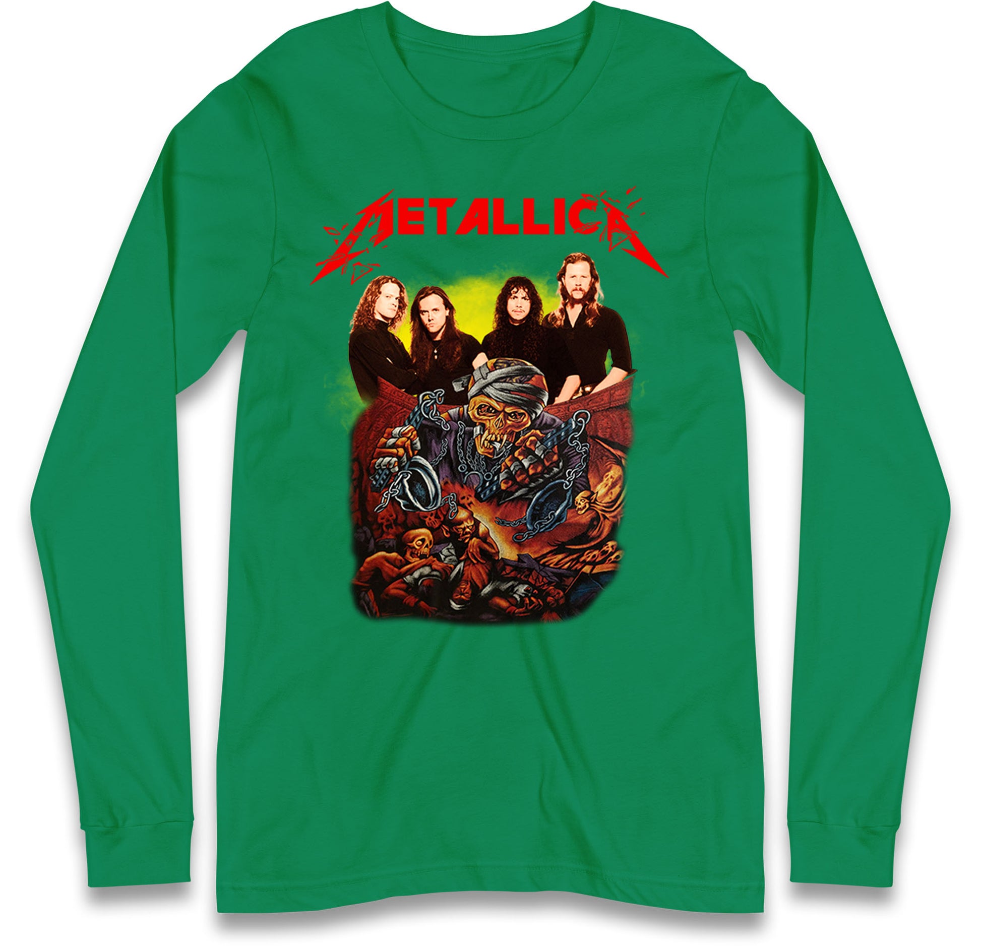 Metallica Skelington Long Sleeve T Shirt