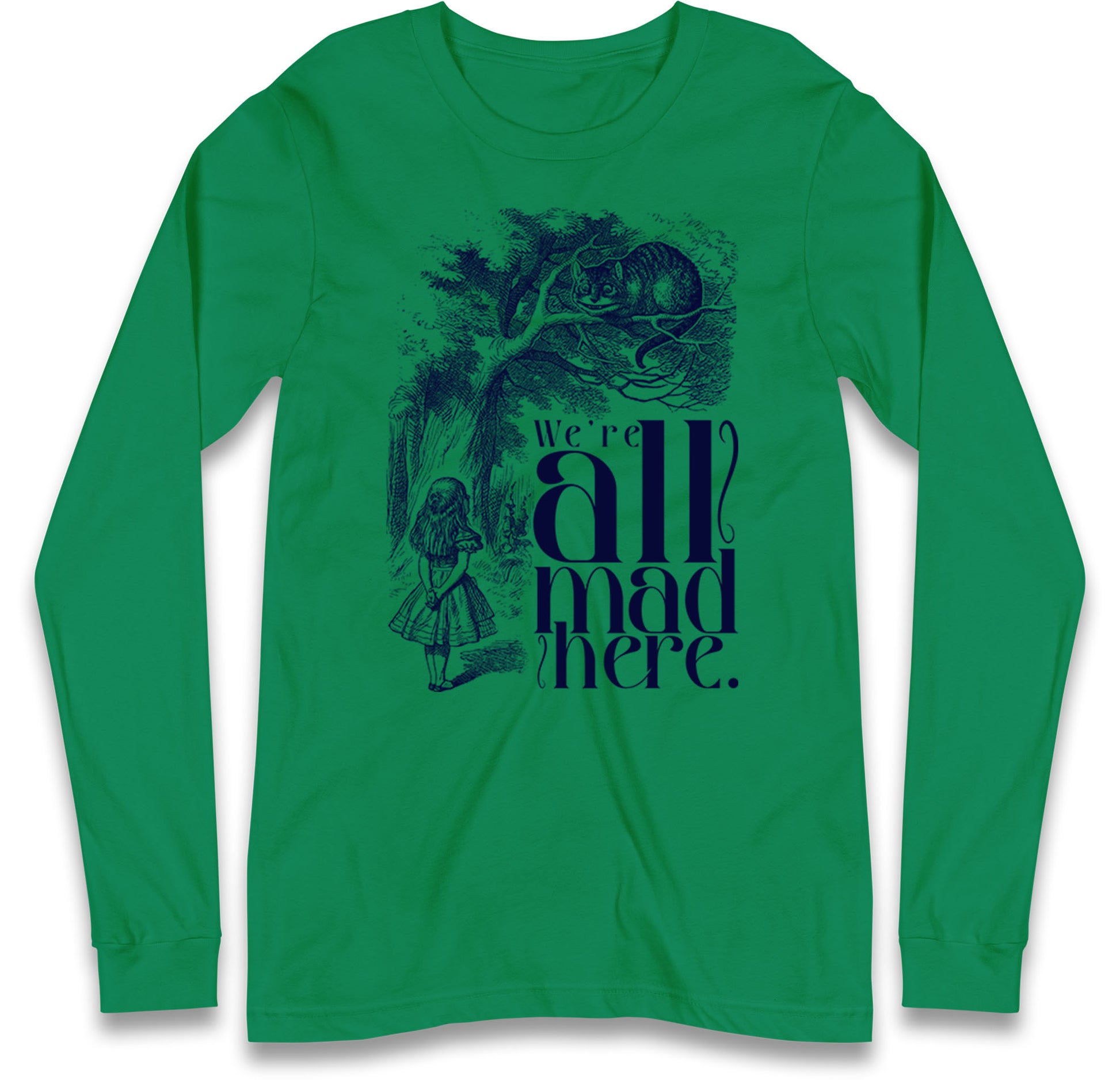 Alice And Cheshire Cat Long Sleeve T Shirt