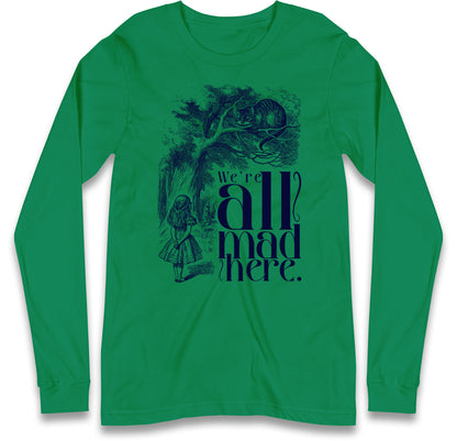 Alice And Cheshire Cat Long Sleeve T Shirt