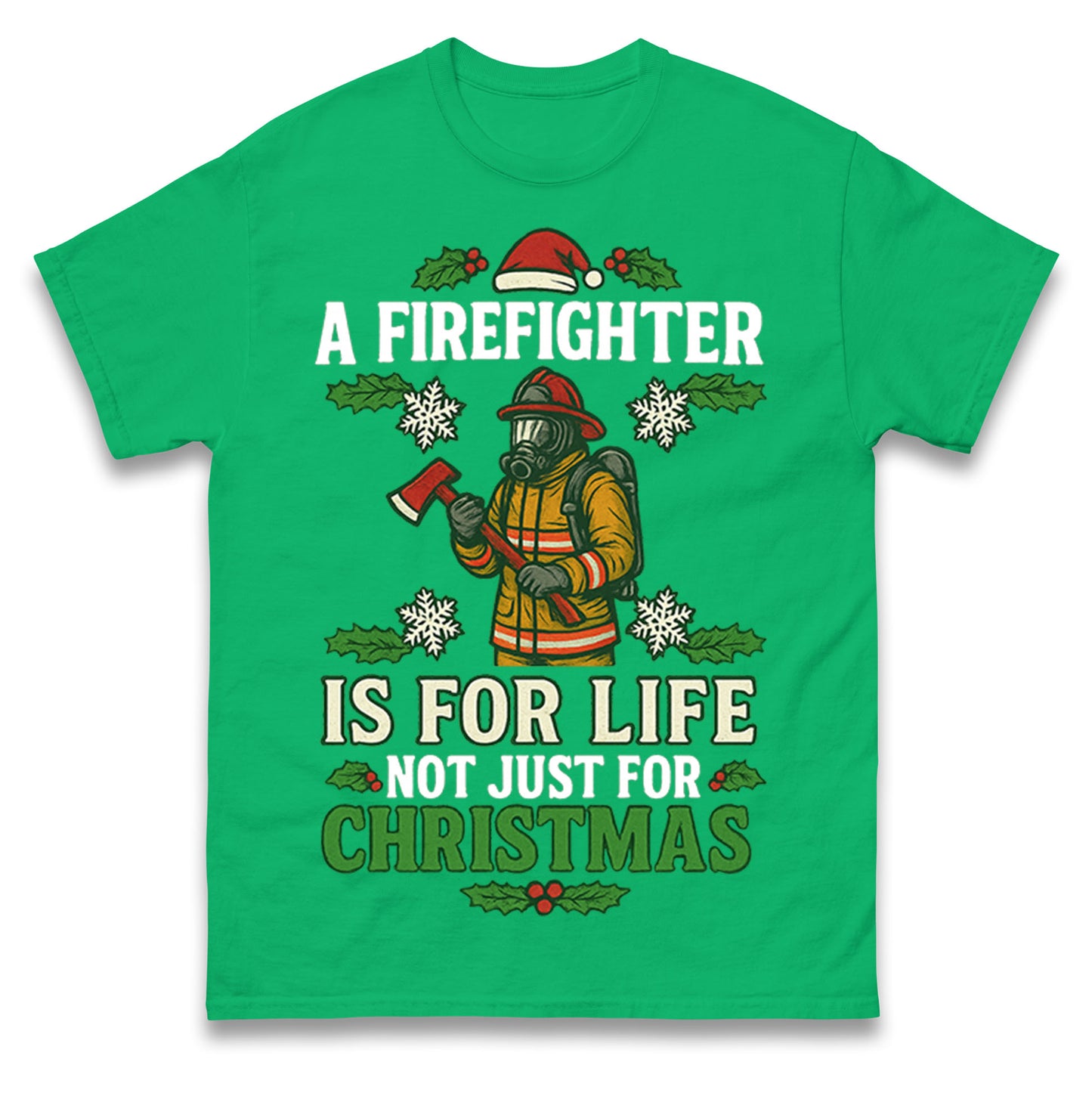 Firefighter Christmas T Shirt