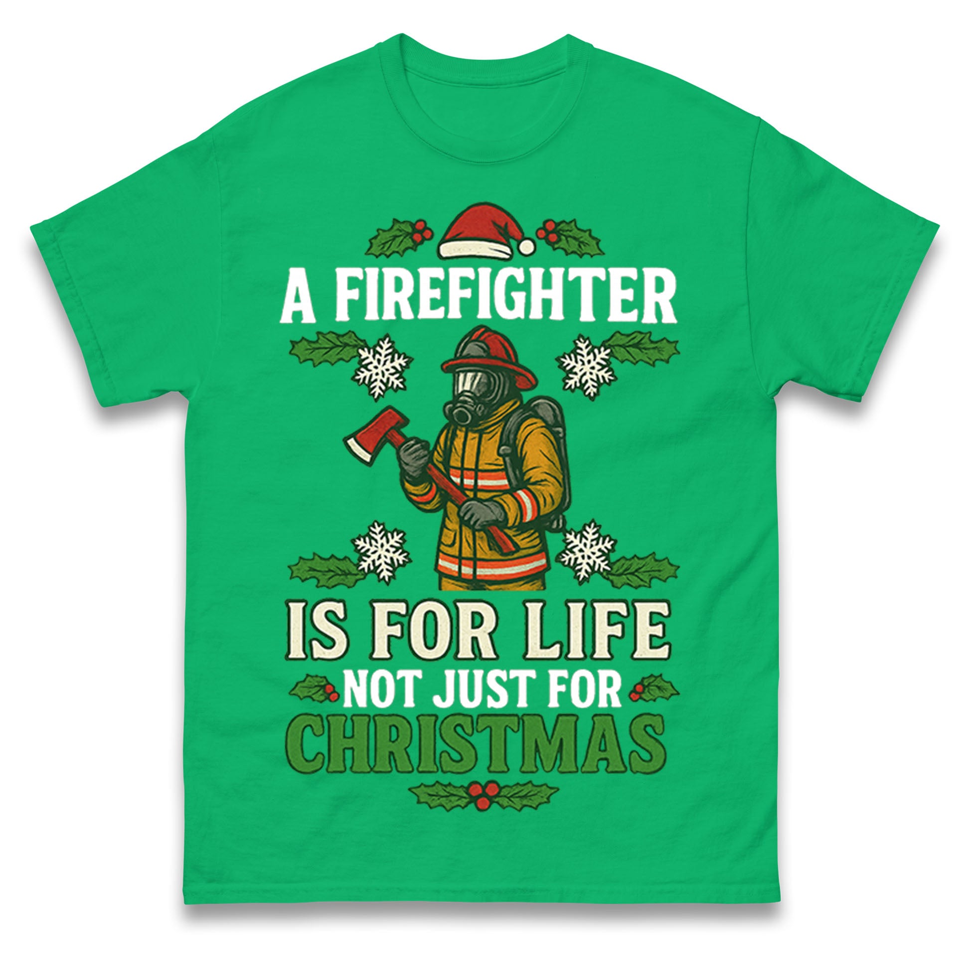 Firefighter Christmas T Shirt