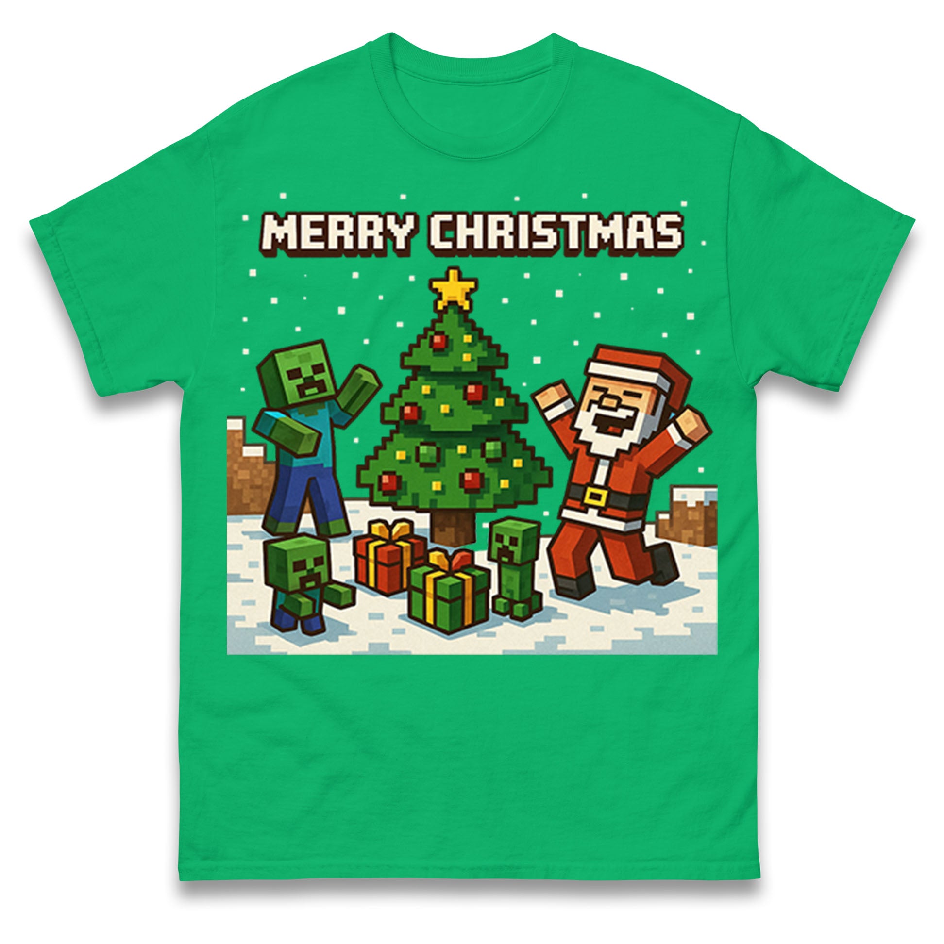 Minecraft Christmas T Shirt