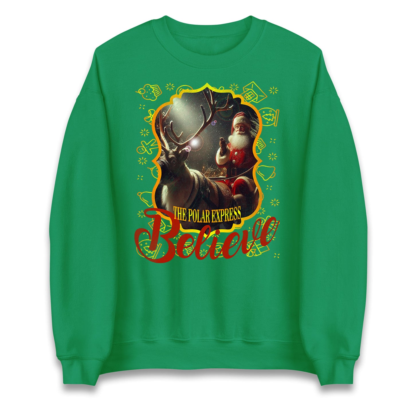 polar express christmas sweatshirt