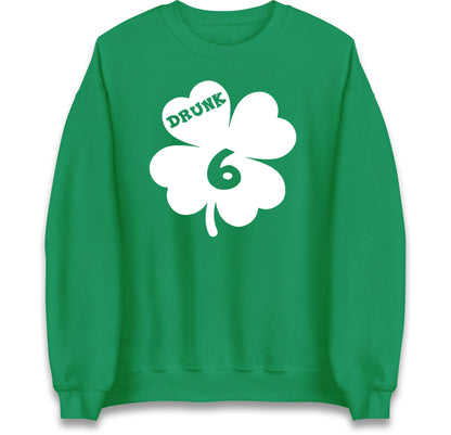 Drunk 6 St Patricks Day Jumper