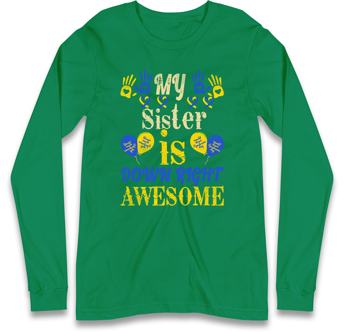 world down syndrome day long sleeve t shirt