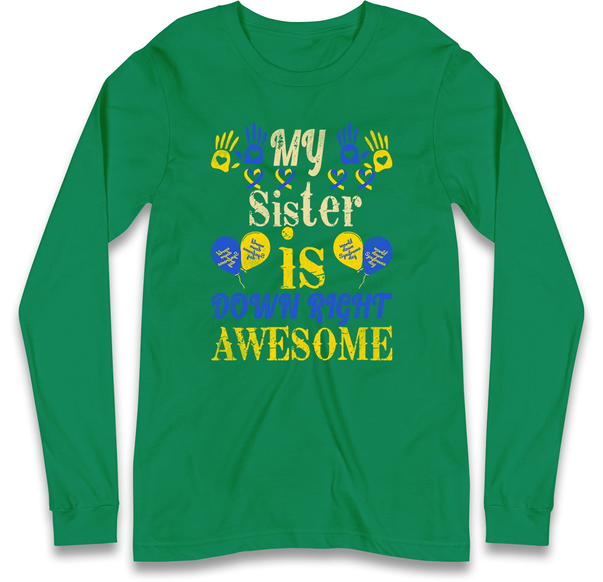 world down syndrome day long sleeve t shirt