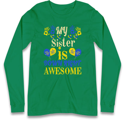 world down syndrome day long sleeve t shirt