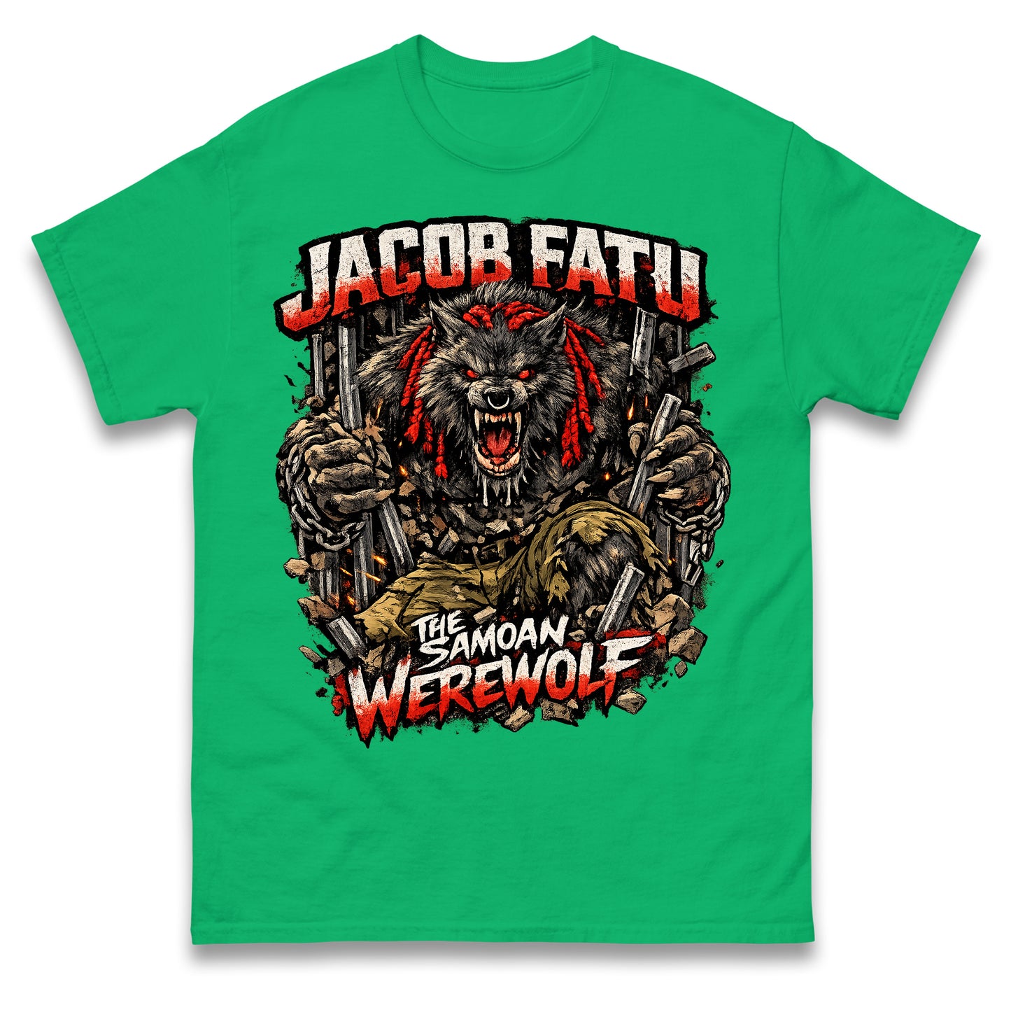 Jacob Fatu The Samoan Werewolf T Shirt