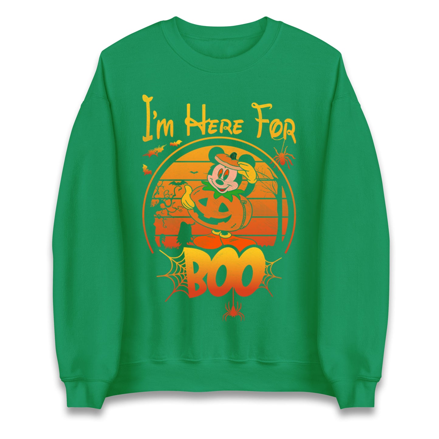 Mickey Mouse Im Here For Boo Halloween Sweatshirt
