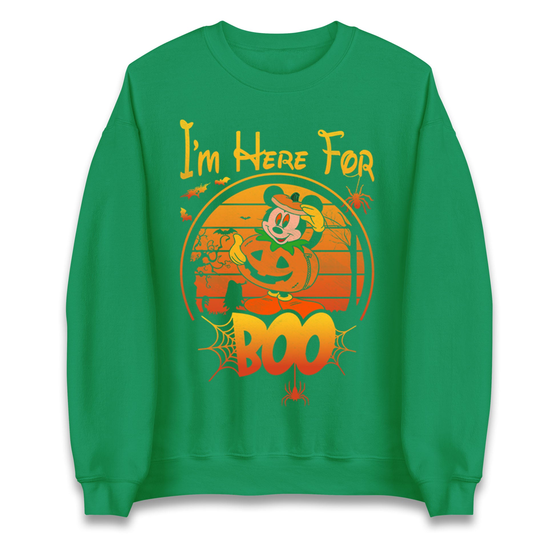Mickey Mouse Im Here For Boo Halloween Sweatshirt
