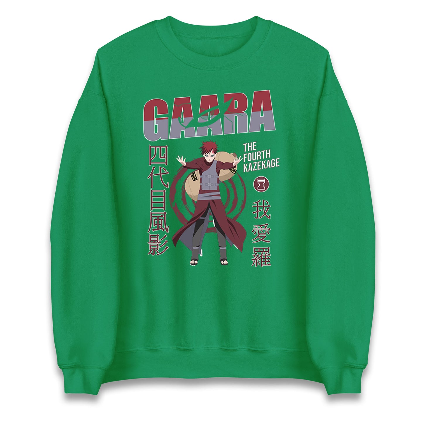 naruto shippuden gaara the fourth kazekage sweatshirt
