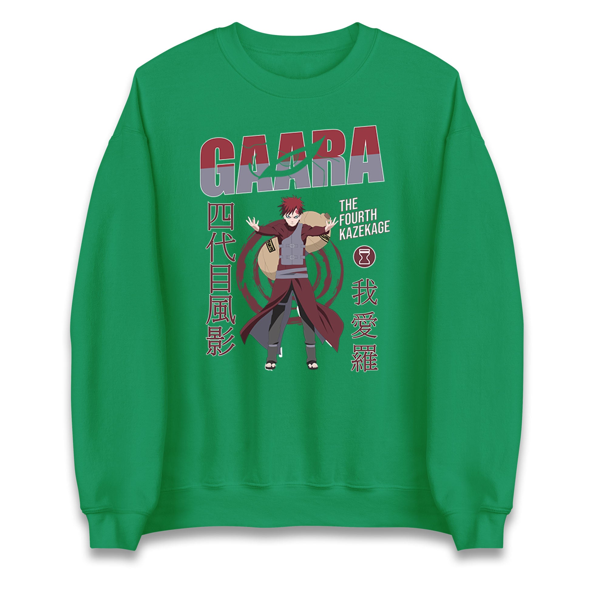 naruto shippuden gaara the fourth kazekage sweatshirt