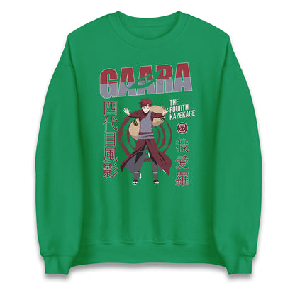 naruto shippuden gaara the fourth kazekage sweatshirt