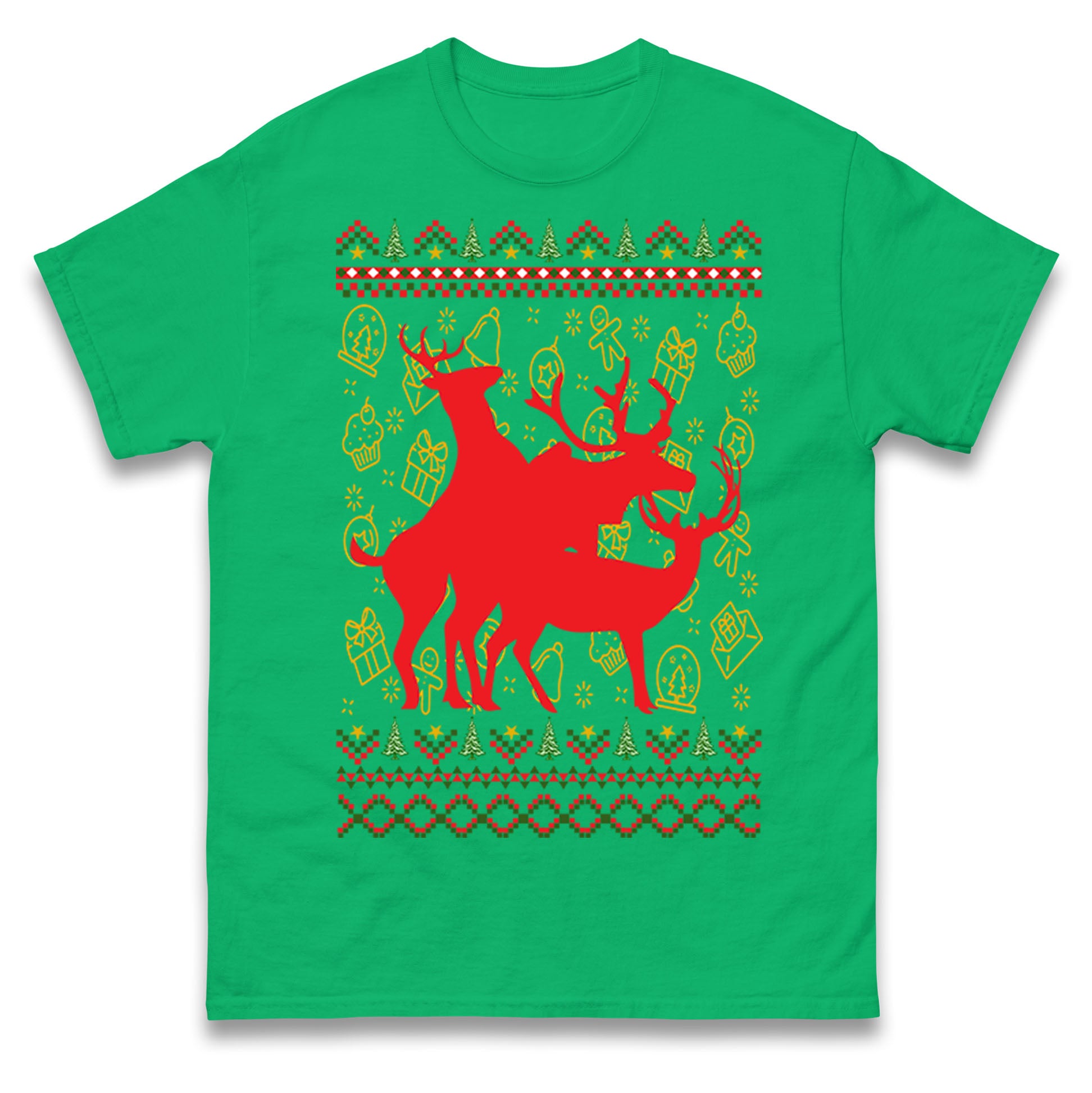 Reindeer Making Fun Christmas T Shirt
